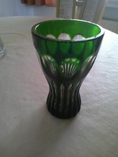 Grüne kristall vase - kristall, edle