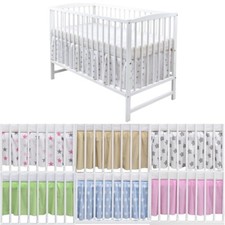 Falbel Rüsche Lattenrostüberwurf für Babybett Kinderbett 140x70 und 120x60