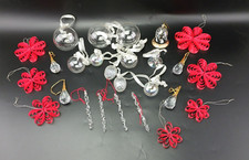 Christbaumschmuck Glas Weihnachtsbaumschmuck Transparent 19x Konvolut, Eiszapfen