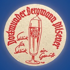 Bierdeckel Dortmunder BERGMANN Pilsener , Zustand 2