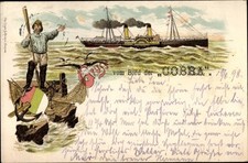Litho Seitenraddampfer Cobra - 10352161
