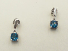 Londonblau Topas - Ohrringe