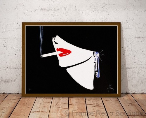 Poster heure - l'heure, bleu
