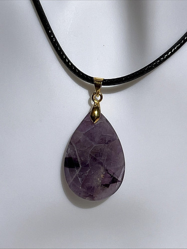 Lila amethyst tropfen - lila, träne