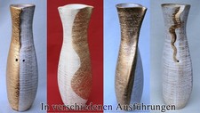 Vase Keramik Gold Weiß
