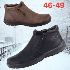 Herrenschuhe Stiefeletten Boots Übergröße Gefütterte Winter Schuhe 72132