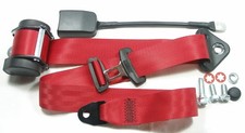 Roter Automatik 3 - Punkt Sicherheitsgurt VW Golf 1, Red  Seatbelt VW Golf , New