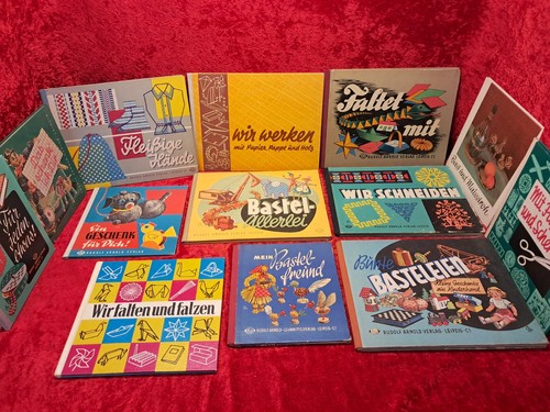 13x alte bastelbücher ddr - 13x,