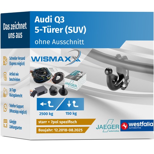Anhängerkupplung für audi - audi, q3