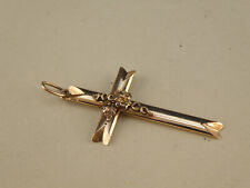 Eleganter Halsschmuck Art Deco  KREUZ    Rot /Gold 333/ 8K