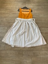 Dirndl Gr. L NEU in Senfgelb aus Samt