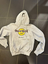 Hoodie grau Kapuze Hard Rock Café München Größe s