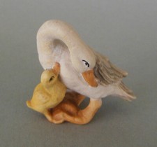 Gans mit Küken 3 cm hoch für