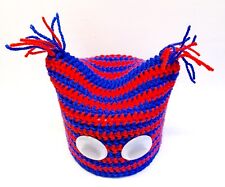 Klohut GNOM Rot Blau WC Papier Mütze Hut Häkelhut Bad Deko Auto Augen DDR