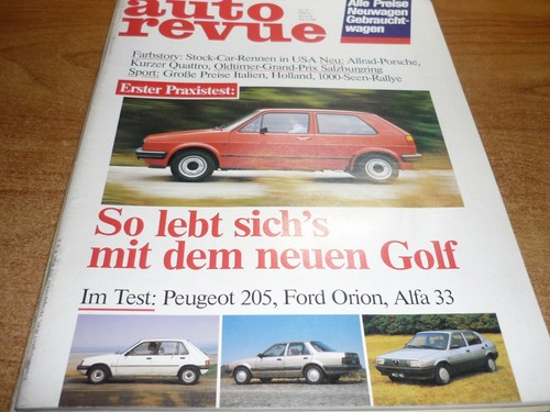 Auto revue 1983 golf - revue,