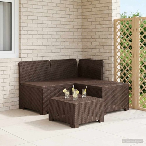 Sitzer gartensofa rattan - 3-sitzer,