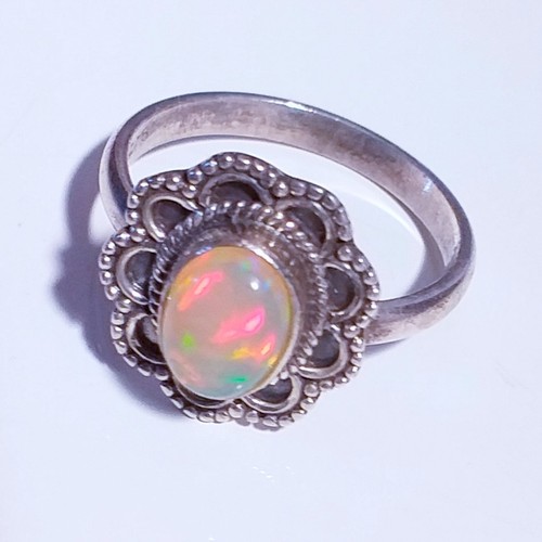 Ring natur opal - opal, echter