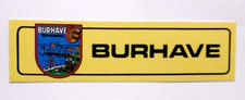 Souvenir-Aufkleber Burhave Nordsee Butjadingen Niedersachsen Ortsschild 80er