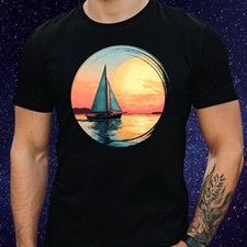 T-Shirt Herren Segelboot