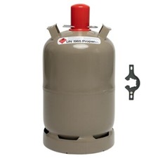 Gasflasche 11kg grau leer Propangas Flasche Grill-Gas Boot Camping Heizung 