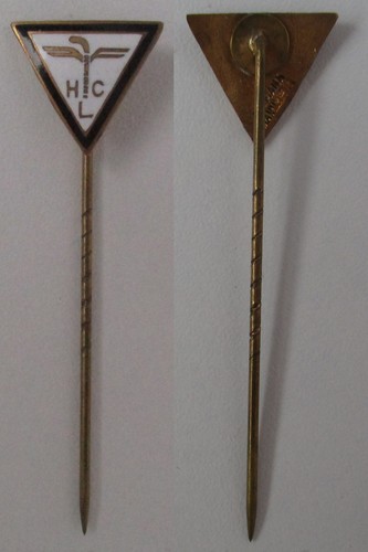 Emaillierte anstecknadel hcl - anstecknadel,