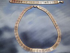 Vintage 925 Silber Set Kette