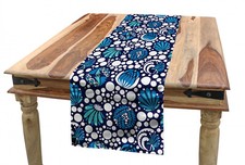 Blau und weiß Tischläufer