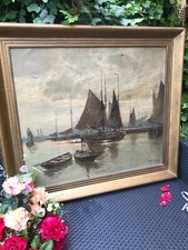 Antikes Ölgemälde Riesig