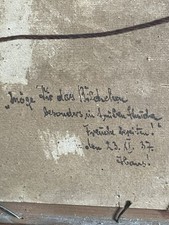 Antikes Ölgemälde Mädchen