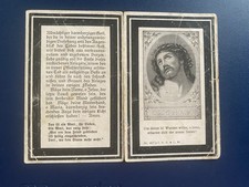 2x Gebetsandenken Sterbebild