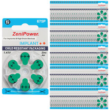 ZeniPower Größe 675P Cochlea Hörgerät Batterien (600 Pack)
