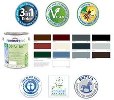Remmers Öl-Farbe Eco Deckfarbe Farbwahl Größenwahl BEULE Holzfarbe