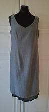 Escada Kleid - Schurwolle / Seide - Gr. 40 - beige, schwarz