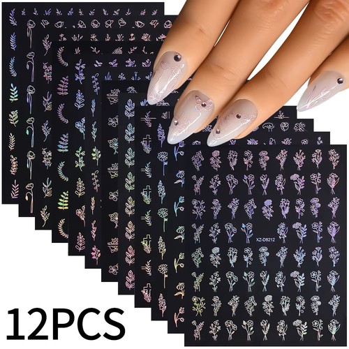 Blatt nail art sticker - 3d,