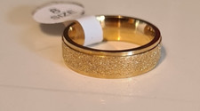 Edelstahl Ring mit Glitzer