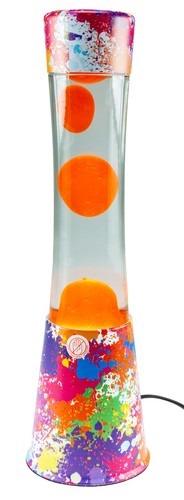 Lavalampe bunt orange klar - bunt, /