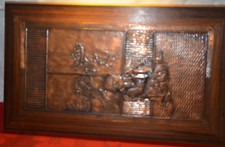 3 x  Kupferrelief Wandbild