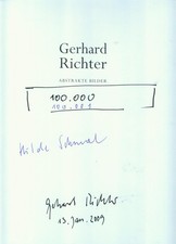Gerhard Richter Katalog signiert Original Unterschrift Signatur Autogramm signed