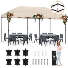 Sekey Pavillon 3x6 m UV50+ Gartenzelt Partyzelt 420D Oxford-Gewebe Wasserdicht