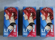 Schwarzkopf Live Ultra Brights Haarfarbe 092 Pillar Box Red, 3er-Pack
