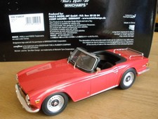 TRIUMPH TR 6  1969, 1:18 Minichamps Modellauto, 155132031, red, RHD, mit OVP
