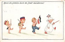 AK 1.WK Kinder Soldaten