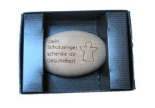 Handschmeichler Holz oval mit Spruch