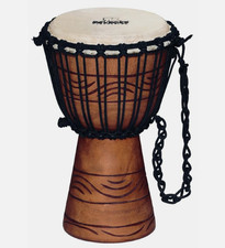 NINO Percussion Mini Djembe Carving aus Holz Musikinstrument Bongo Handtrommel