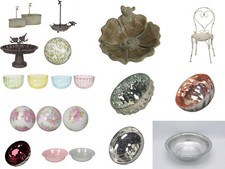 Schwimmkugeln Vogeltränke Schwimmlichter  Dekoschale Metall Miniteich Teichdeko