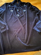 extravaganter Pullover, Samt, bestickt, edel, zu festlichen Anlässen