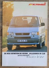 VW T4 Bus Caravelle KAMEI Club Van Prospekt/brochure/folleto/opuscolo/broszura