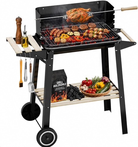 Premium xxl holzkohlegrill mit - premium,