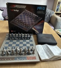 Vintage 1986 SciSys Kasparov Mk12 Schachcomputer komplett getestet & funktionsfähig