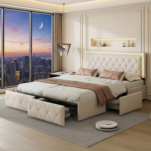 Led bett 160x200 - led,